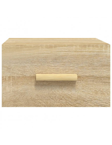 Comodini a Muro 2 pz Rovere Sonoma 35x35x20 cm