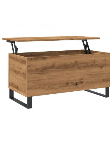 Tavolino Salotto Rovere Artigianale 90x44,5x45 cm in Truciolato