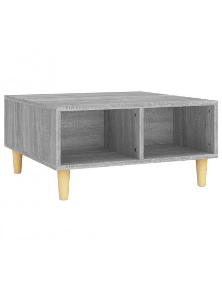 Tavolino da Salotto Grigio Sonoma 60x60x30 cm in Truciolato