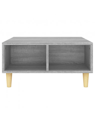 Tavolino da Salotto Grigio Sonoma 60x60x30 cm in Truciolato