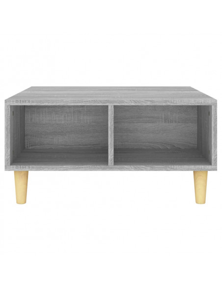 Tavolino da Salotto Grigio Sonoma 60x60x30 cm in Truciolato
