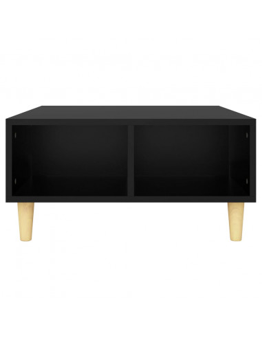 Tavolino da Salotto Nero 60x60x30 cm in Legno Multistrato