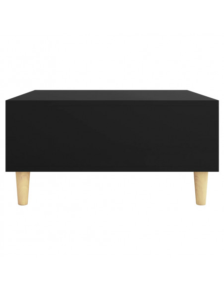 Tavolino da Salotto Nero 60x60x30 cm in Legno Multistrato