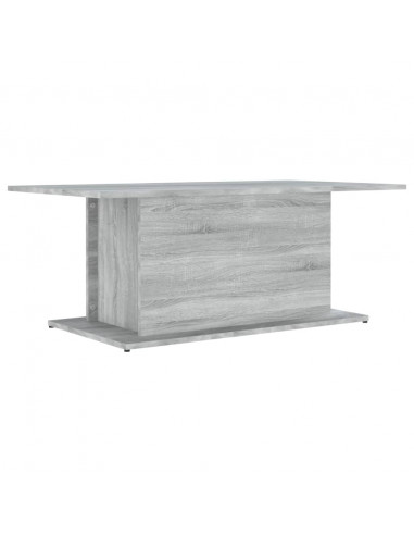 Tavolino da Salotto Grigio Sonoma 102x55,5x40 cm in Truciolato