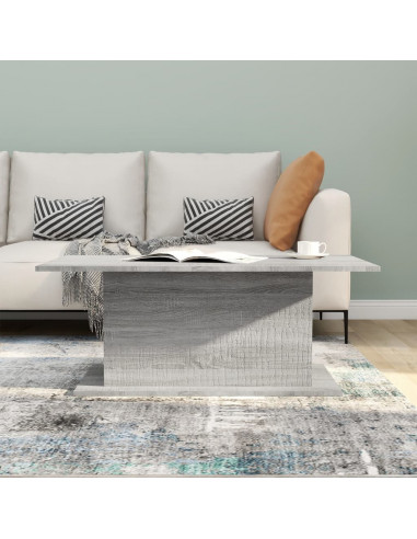 Tavolino da Salotto Grigio Sonoma 102x55,5x40 cm in Truciolato