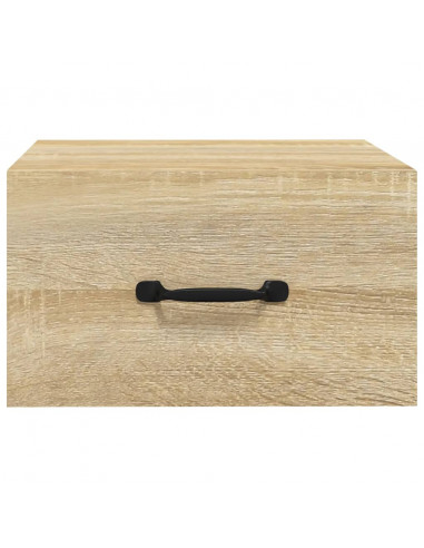 Comodino a Muro Rovere Sonoma 35x35x20 cm