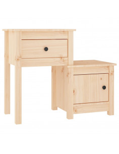 Comodino 79,5x38x65,5 cm in Legno Massello di Pino 2