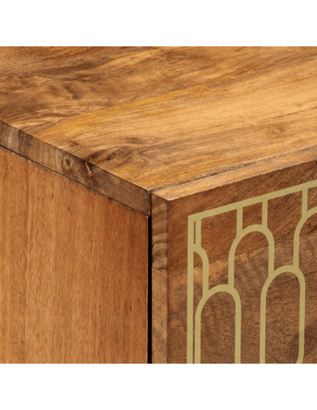 Credenza 60x33x75 cm in Legno Massello di Mango