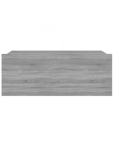 Comodini Pensili Grigio Sonoma 2pz 40x30x15cm Legno Multistrato