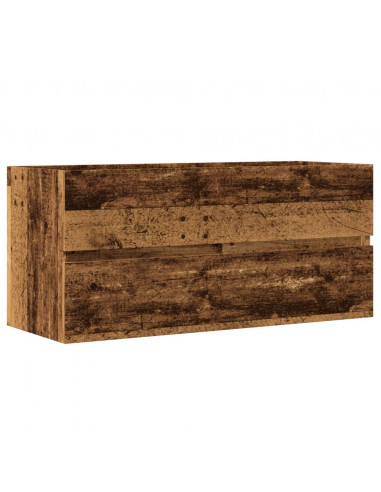 Mobile Lavabo Legno Antico 100x38,5x45 cm in Legno Multistrato