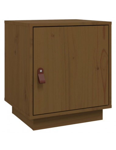 Comodino Miele 40x34x45 cm in Legno Massello di Pino