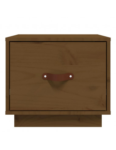 Comodini 2 pz Miele 40x34x35 cm in Legno Massello di Pino