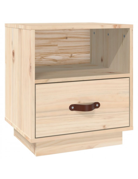 Comodino 40x34x45 cm in Legno Massello di Pino