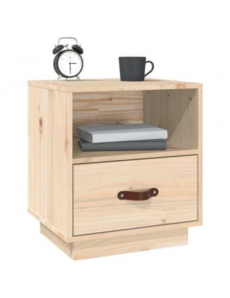 Comodino 40x34x45 cm in Legno Massello di Pino