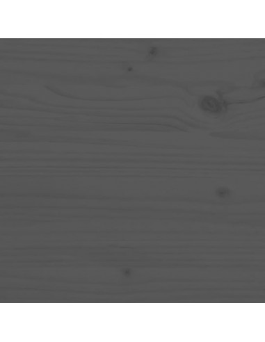 Comodini Grigi 2 pz 40x34x55 cm in Legno Massello di Pino