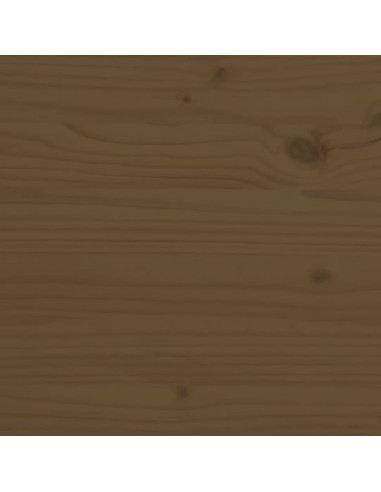 Comodini Miele 2 pz 40x34x55 cm in Legno Massello di Pino