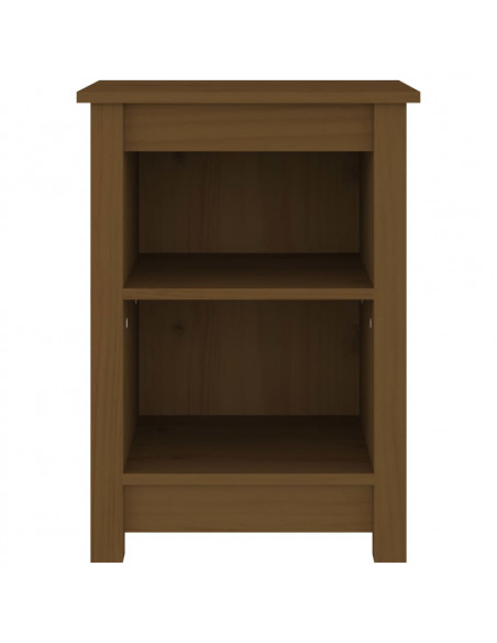 Comodini 2 pz Miele 40x35x55 cm in Legno Massello di Pino