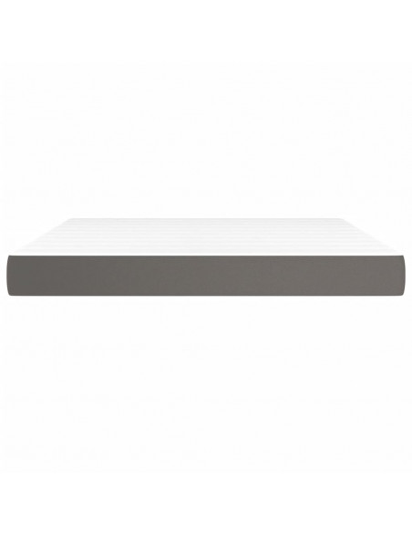 Materasso a Molle Grigio 160x200x20 cm in Similpelle