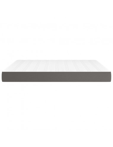 Materasso a Molle Grigio 160x200x20 cm in Similpelle