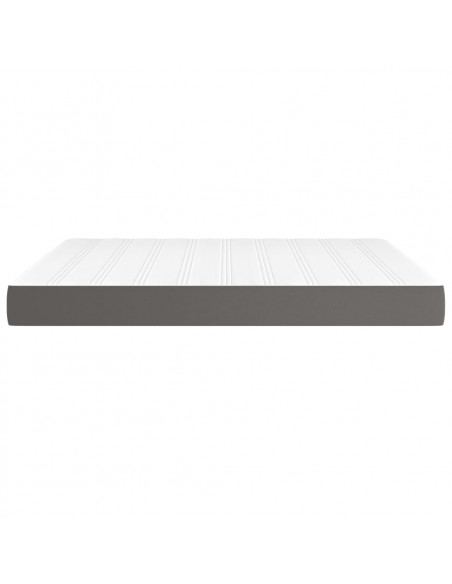 Materasso a Molle Grigio 160x200x20 cm in Similpelle