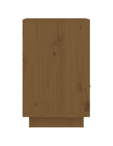 Comodini Miele 2 pz 40x34x55 cm in Legno Massello di Pino