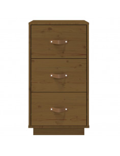 Comodini 2 pz Miele 40x40x75 cm in Legno Massello di Pino 2