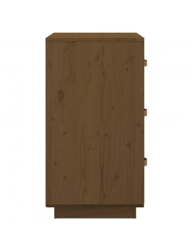 Comodini 2 pz Miele 40x40x75 cm in Legno Massello di Pino