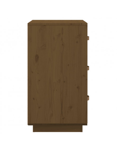 Comodini 2 pz Miele 40x40x75 cm in Legno Massello di Pino