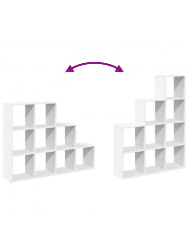 Libreria Divisorio 3 Ripiani Bianca 137,5x29x103,5cm Truciolato