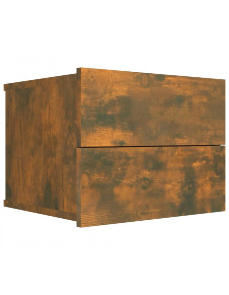 Comodino Rovere Fumo 40x30x30 cm Legno Multistrato