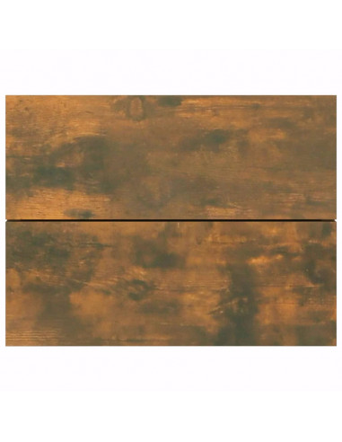 Comodino Rovere Fumo 40x30x30 cm Legno Multistrato