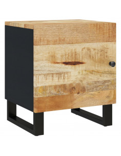 Comodino 40x33x46 cm in Legno Massello di Mango 2