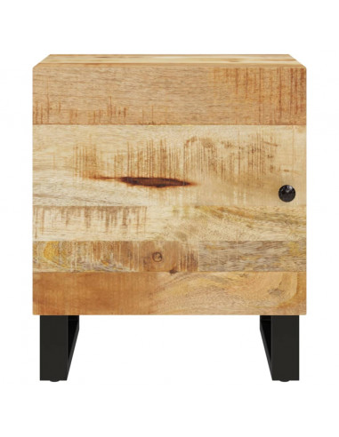 Comodino 40x33x46 cm in Legno Massello di Mango