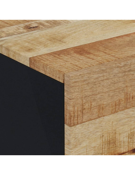 Comodino 40x33x46 cm in Legno Massello di Mango