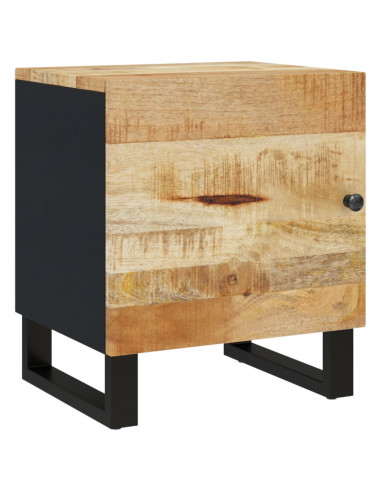 Comodini 2pz 40x33x46 cm in Legno Massello di Mango