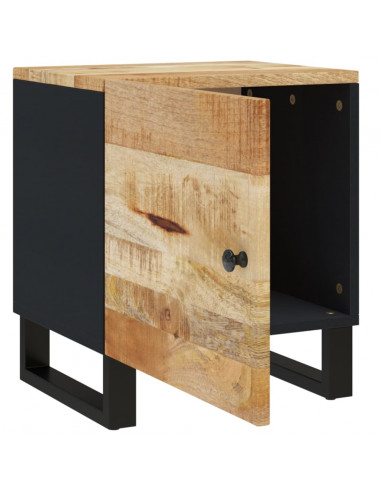 Comodini 2pz 40x33x46 cm in Legno Massello di Mango