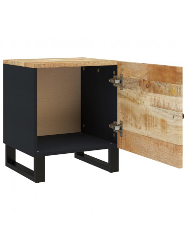 Comodini 2pz 40x33x46 cm in Legno Massello di Mango