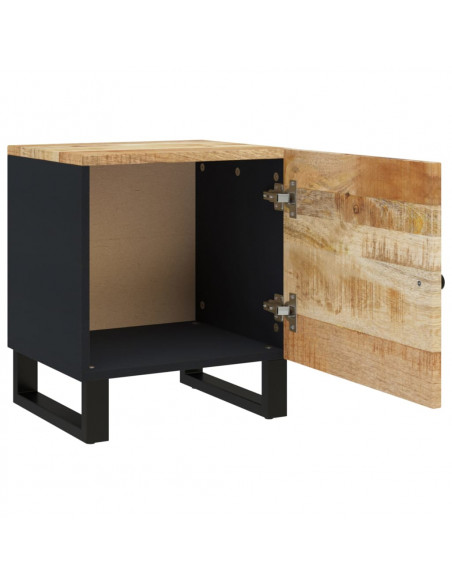 Comodini 2pz 40x33x46 cm in Legno Massello di Mango