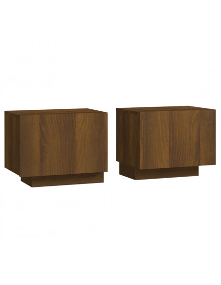 Comodino Rovere Marrone 100x35x40 cm Legno Multistrato