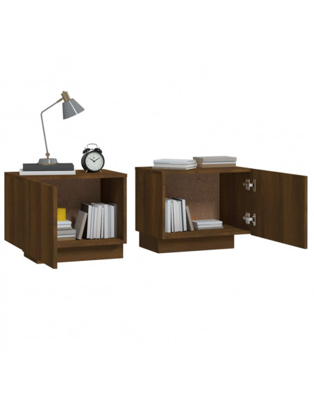 Comodino Rovere Marrone 100x35x40 cm Legno Multistrato