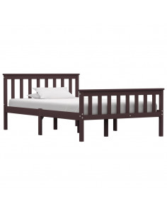 Giroletto Marrone Scuro in Legno Massello di Pino 120x200 cm 2