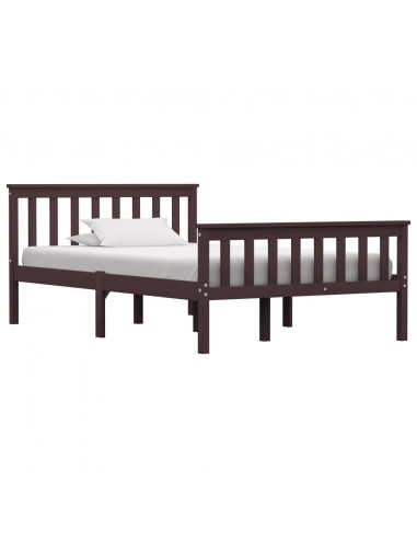 Giroletto Marrone Scuro in Legno Massello di Pino 120x200 cm