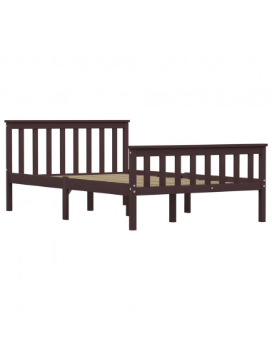 Giroletto Marrone Scuro in Legno Massello di Pino 120x200 cm