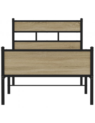 Giroletto senza Materasso Rovere Sonoma 107x200cm in Truciolato