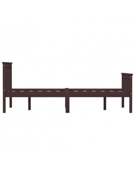 Giroletto Marrone Scuro in Legno Massello di Pino 120x200 cm