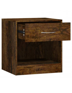 Comodini 2pz con Cassetto Rovere Fumo 2