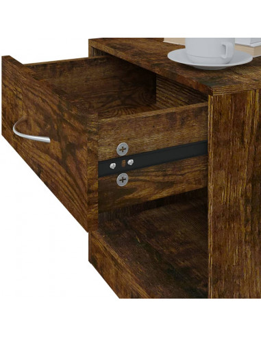 Comodini 2pz con Cassetto Rovere Fumo