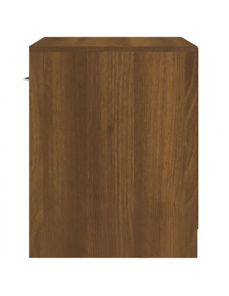 Comodini 2 pz con Cassetto Rovere Marrone