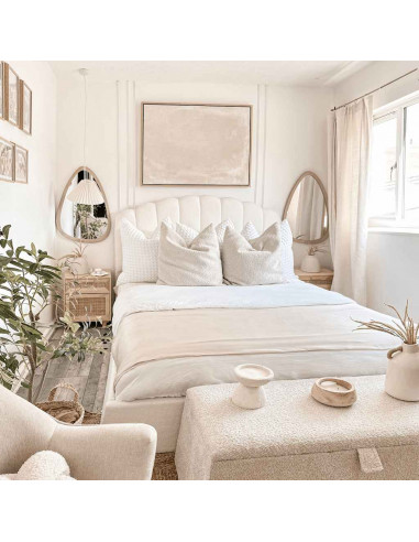 Comodini 2 pz Marroni Legno Massello di Pino e Rattan Naturale