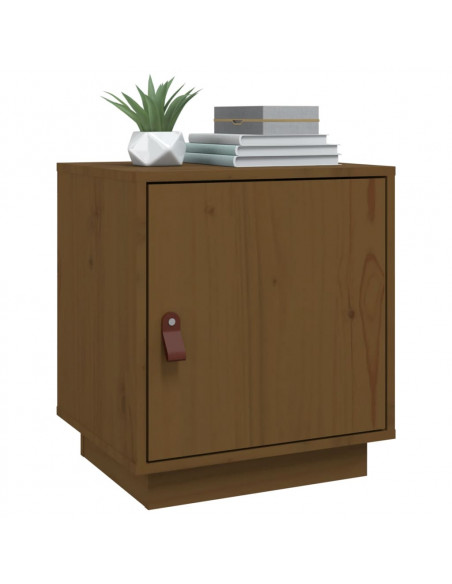 Comodini 2 pz Miele 40x34x45 cm in Legno Massello di Pino